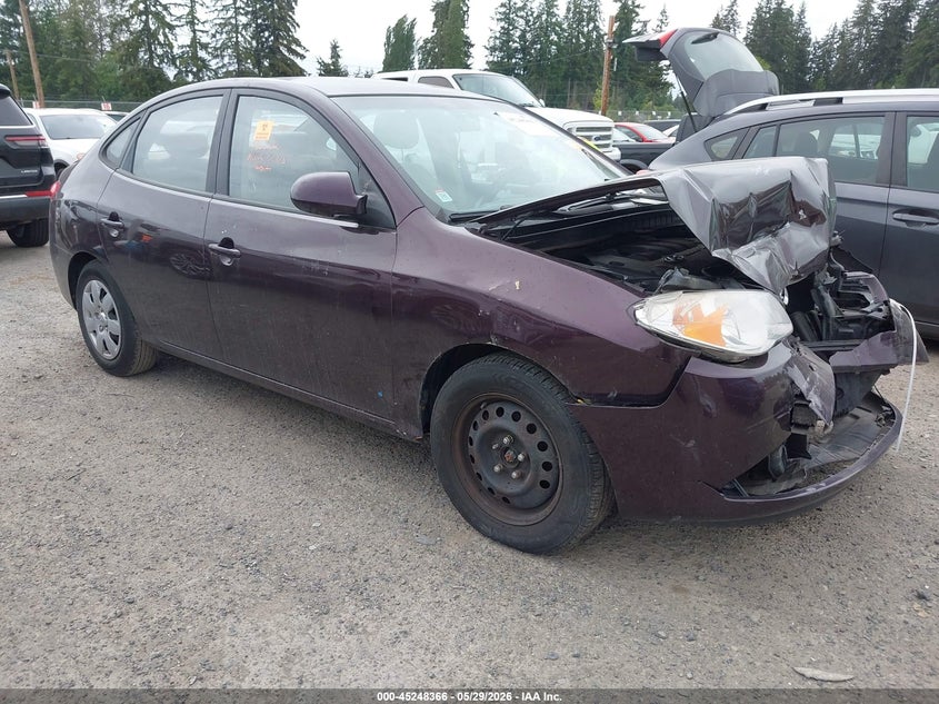 2007 Hyundai Elantra VIN KMHDU46D67U214738 IAAI salvage auction — BIOHAZARD/CHEMICAL, Bill Of Sale (Washington), sold $225 on 2026-07-16 (photo 1)