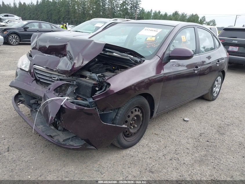 2007 Hyundai Elantra VIN KMHDU46D67U214738 IAAI salvage auction — BIOHAZARD/CHEMICAL, Bill Of Sale (Washington), sold $225 on 2026-07-16 (photo 2)