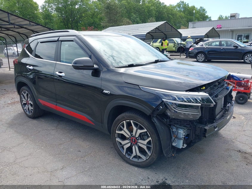 2022 Kia Seltos VIN KNDETCA28N7302407 IAAI salvage auction — FRONT END, Salvage Title, sold $6,175 on 2026-07-23 (photo 1)