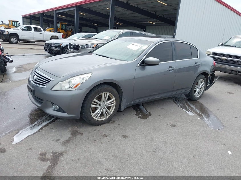 2011 Infiniti G25 VIN JN1DV6AR7BM650428 IAAI salvage auction — REAR END, Certificate Of Title (Nebraska), sold $1,050 on 2026-07-06 (photo 2)