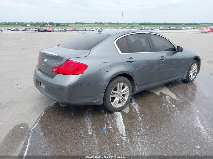 2011 Infiniti G25 VIN JN1DV6AR7BM650428 IAAI salvage auction — REAR END, Certificate Of Title (Nebraska), sold $1,050 on 2026-07-06 (photo 4)