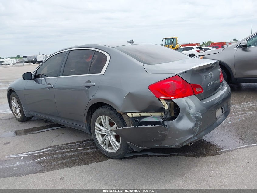 2011 Infiniti G25 VIN JN1DV6AR7BM650428 IAAI salvage auction — REAR END, Certificate Of Title (Nebraska), sold $1,050 on 2026-07-06 (photo 6)