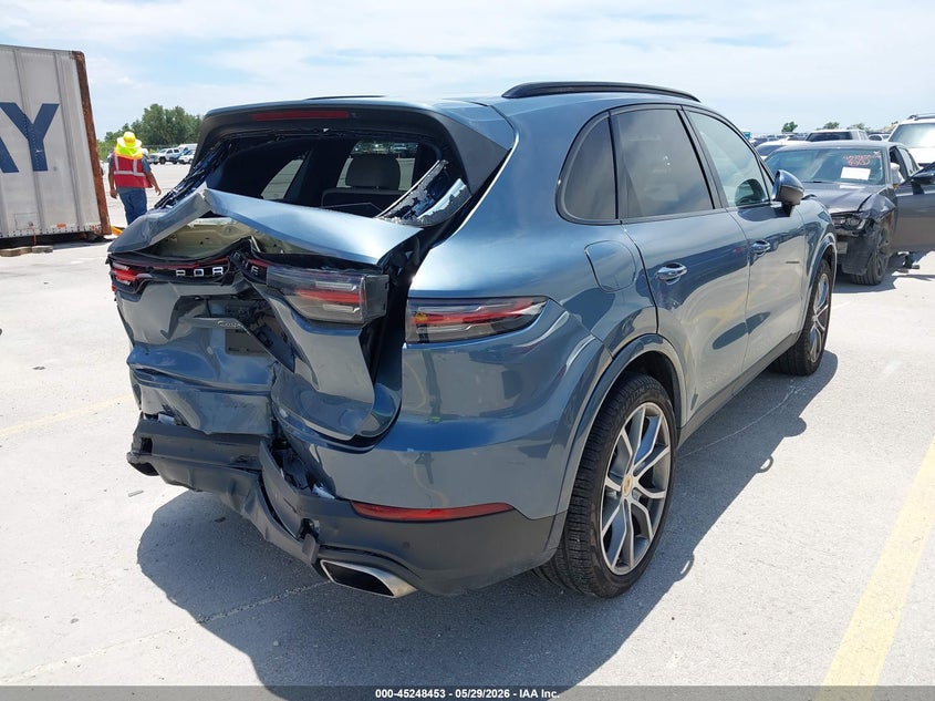 2020 Porsche Cayenne VIN WP1AA2AY9LDA06683 IAAI salvage auction — FRONT & REAR, Original (Texas), sold $12,600 on 2026-09-10 (photo 4)