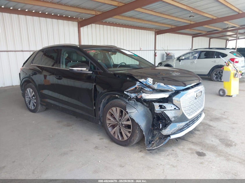 2023 Audi Q4 e-tron VIN WA1BCBFZXPP023296 IAAI salvage auction — RIGHT FRONT, Salvage Title, sold $8,125 on 2026-07-30 (photo 1)