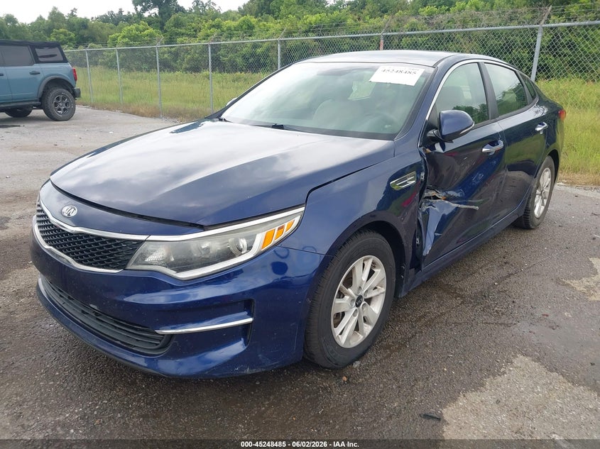 2018 Kia Optima VIN 5XXGT4L38JG225947 IAAI salvage auction — LEFT SIDE, Salvage Title, sold $1,775 on 2026-07-07 (photo 2)