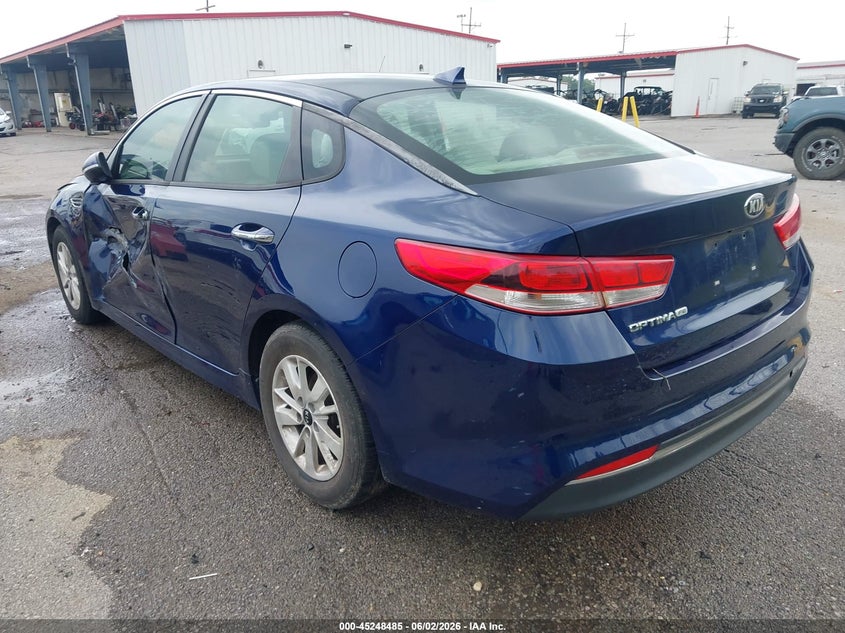 2018 Kia Optima VIN 5XXGT4L38JG225947 IAAI salvage auction — LEFT SIDE, Salvage Title, sold $1,775 on 2026-07-07 (photo 3)
