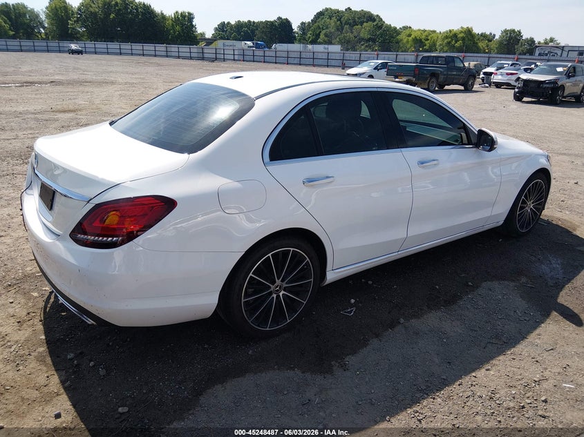 2021 Mercedes-benz C-klasse VIN W1KWF8DB5MR647598 IAAI salvage auction — SIDE, Salvage (Arkansas), sold $6,200 on 2026-07-18 (photo 4)