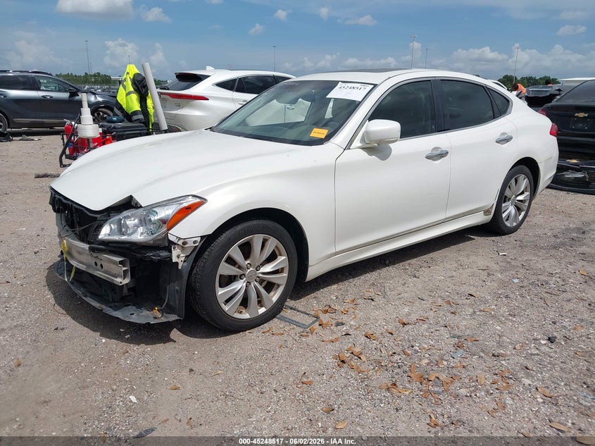 2011 Infiniti M37 VIN JN1BY1AP6BM322286 IAAI salvage auction — RIGHT SIDE, Original (Texas), sold $225 on 2026-07-23 (photo 2)