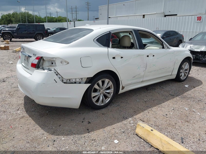2011 Infiniti M37 VIN JN1BY1AP6BM322286 IAAI salvage auction — RIGHT SIDE, Original (Texas), sold $225 on 2026-07-23 (photo 4)