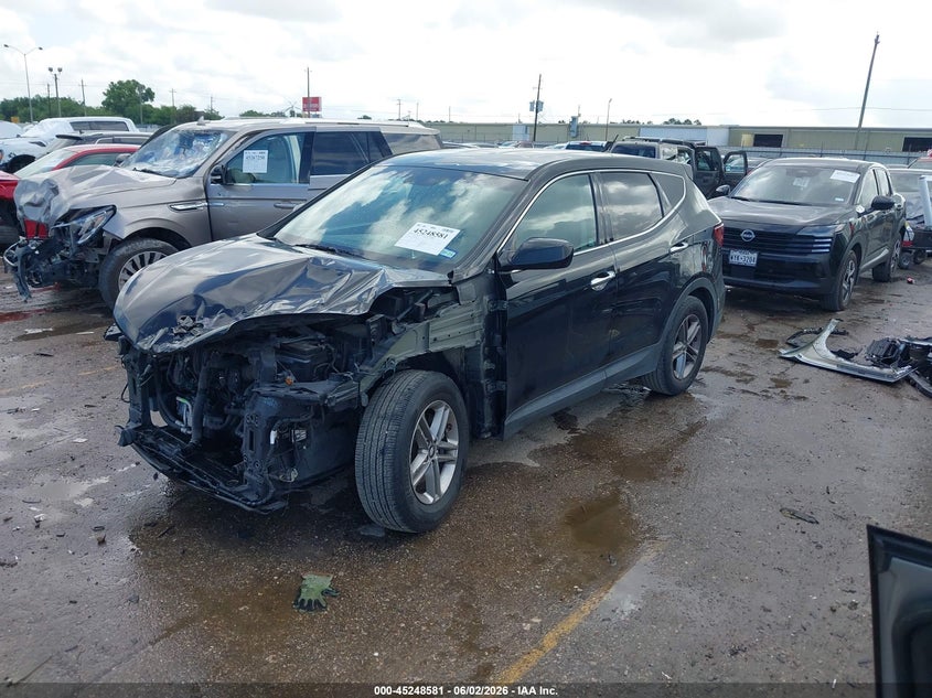 2018 Hyundai Santa fe VIN 5XYZT3LB2JG563298 IAAI salvage auction — FRONT END, Salvage Title, sold $925 on 2026-07-29 (photo 2)
