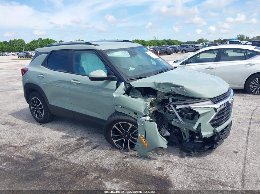 2025 Chevrolet Trailblazer VIN KL79MPSP6SB131601 IAAI salvage auction — LEFT & RIGHT, Certificate Of Destruction (Florida), sold $3,275 on 2026-07-30 (photo 1)