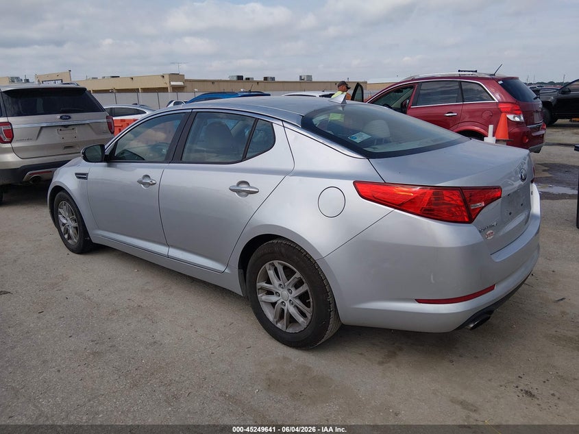 2013 Kia Optima VIN KNAGM4A7XD5361103 IAAI salvage auction — HAIL, Salvage Title, sold $625 on 2026-07-17 (photo 3)