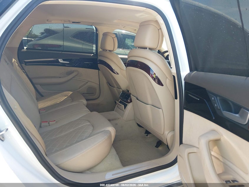 2013 Audi A8 VIN WAURGAFD7DN001154 IAAI salvage auction — LEFT REAR, Salvage Title, sold $1,550 on 2026-07-14 (photo 8)