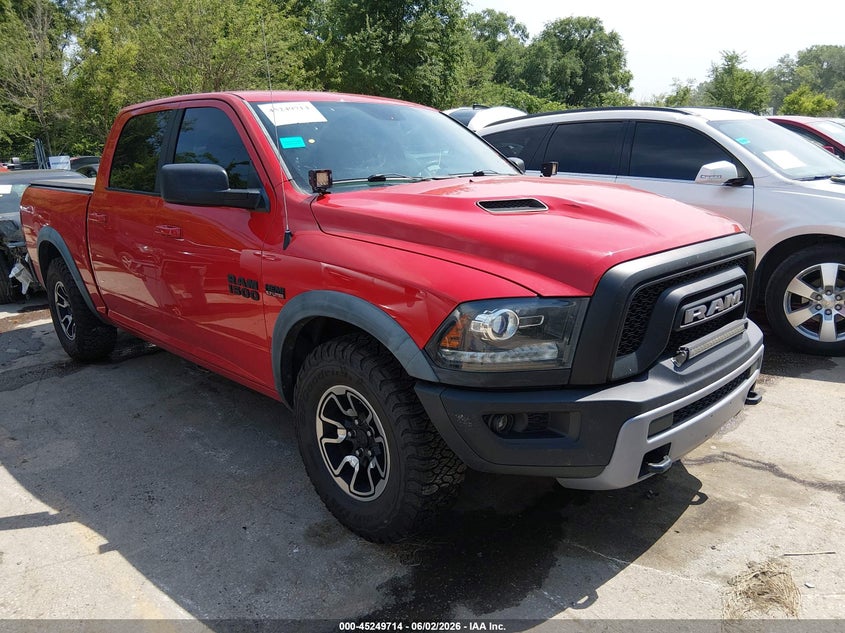 2016 Ram 1500 VIN 1C6RR7YT1GS229751 IAAI salvage auction — HAIL, Salvage Title, sold $3,650 on 2026-07-22 (photo 1)
