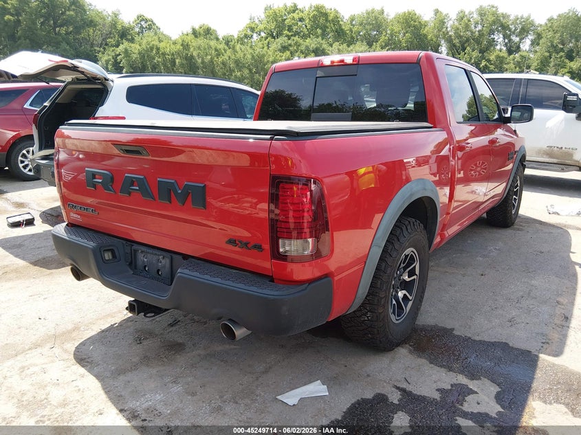 2016 Ram 1500 VIN 1C6RR7YT1GS229751 IAAI salvage auction — HAIL, Salvage Title, sold $3,650 on 2026-07-22 (photo 4)