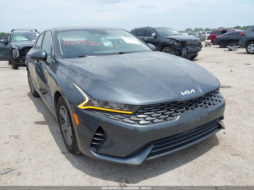 2023 Kia K5 VIN 5XXG14J28PG197138 IAAI salvage auction — REAR END, Salvage Title, sold $3,400 on 2026-07-28 (photo 1)