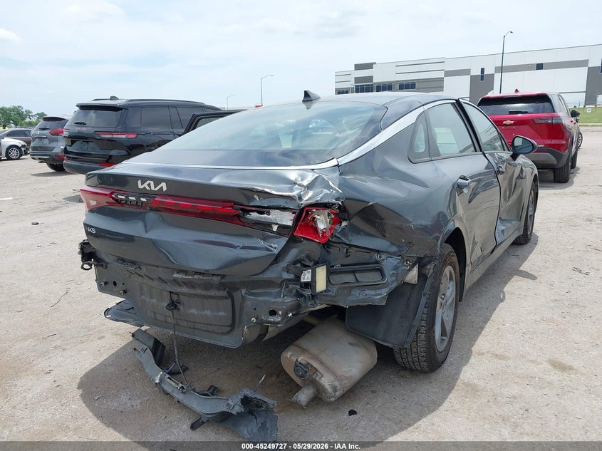 2023 Kia K5 VIN 5XXG14J28PG197138 IAAI salvage auction — REAR END, Salvage Title, sold $3,400 on 2026-07-28 (photo 4)