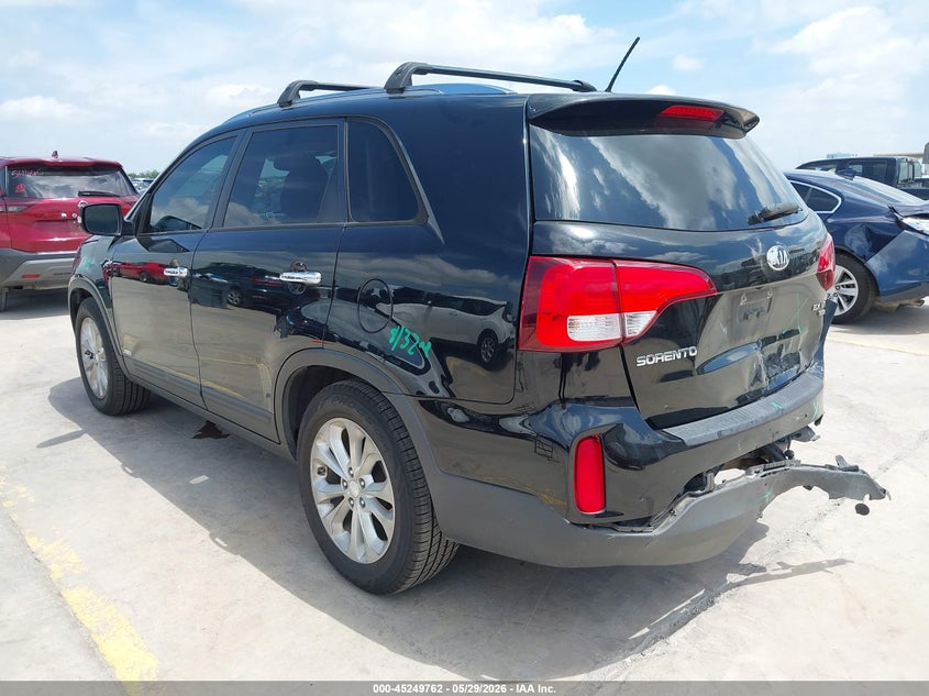 2014 Kia Sorento VIN 5XYKUDA74EG524964 IAAI salvage auction — REAR END, Original (Texas), sold $1,700 on 2026-07-13 (photo 3)