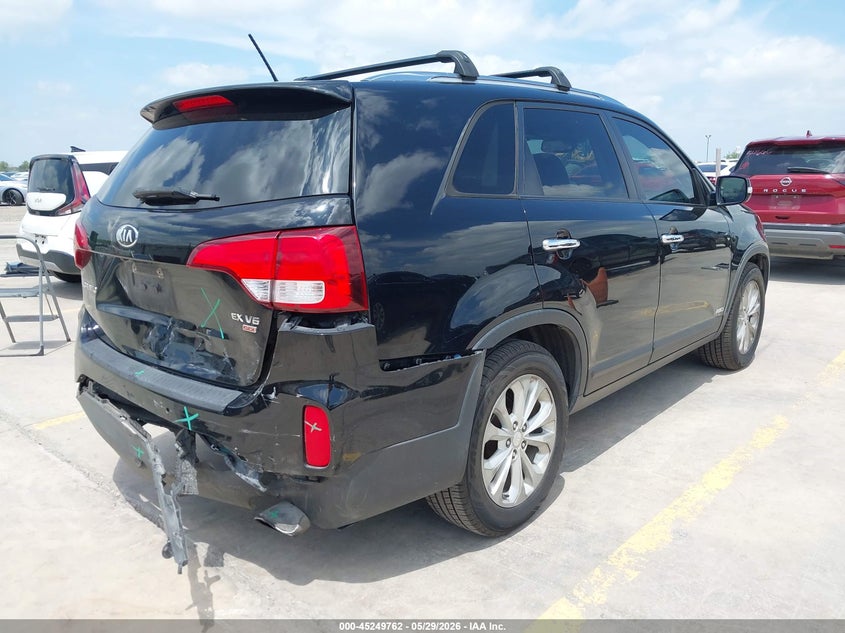 2014 Kia Sorento VIN 5XYKUDA74EG524964 IAAI salvage auction — REAR END, Original (Texas), sold $1,700 on 2026-07-13 (photo 4)