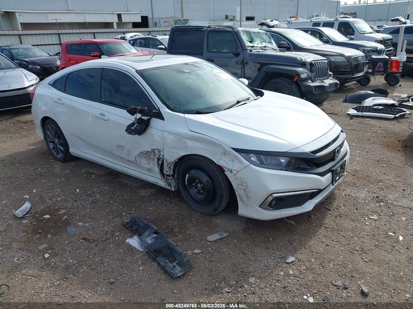 2019 Honda Civic VIN JHMFC1F79KX012944 IAAI salvage auction — RIGHT SIDE, Salvage (Texas), sold $1,550 on 2026-07-23 (photo 1)