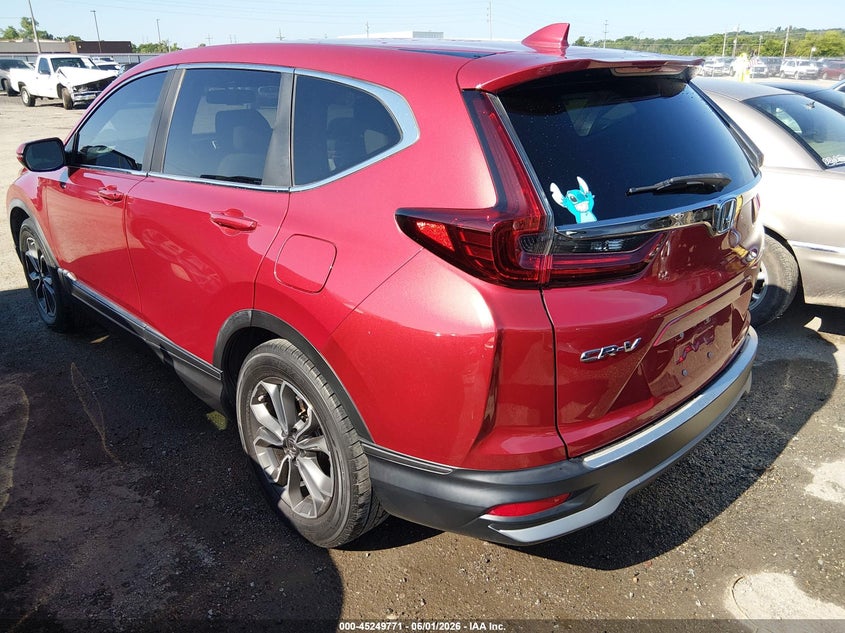 2021 Honda Cr-v VIN 2HKRW1H80MH406293 IAAI salvage auction — HAIL, Salvage Title, sold $11,200 on 2026-07-31 (photo 3)