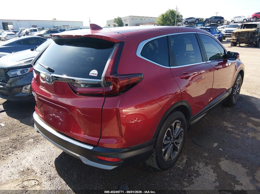 2021 Honda Cr-v VIN 2HKRW1H80MH406293 IAAI salvage auction — HAIL, Salvage Title, sold $11,200 on 2026-07-31 (photo 4)