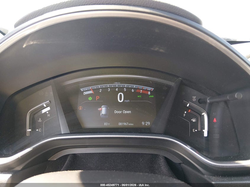 2021 Honda Cr-v VIN 2HKRW1H80MH406293 IAAI salvage auction — HAIL, Salvage Title, sold $11,200 on 2026-07-31 (photo 7)