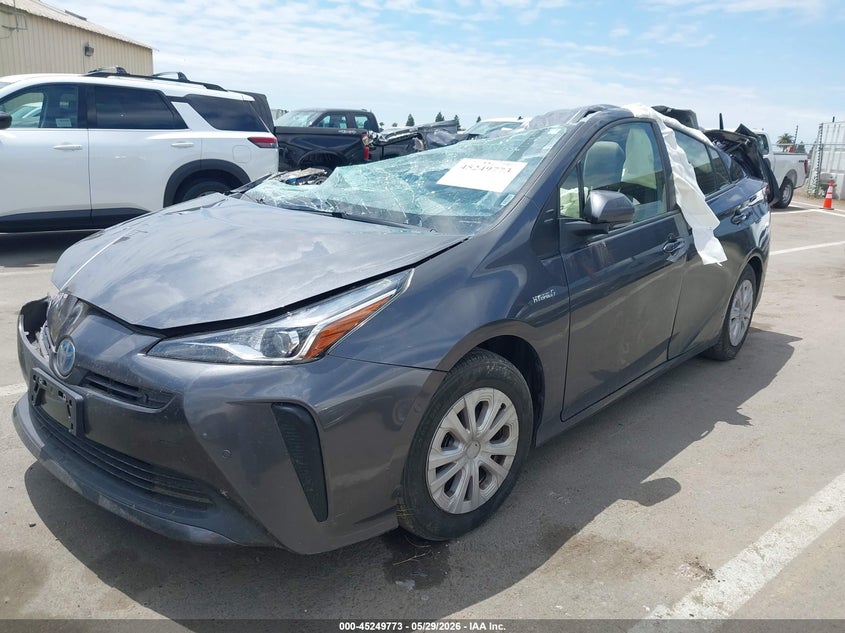 2022 Toyota Prius VIN JTDKAMFU3N3181348 IAAI salvage auction — RIGHT SIDE, Non-Repairable (California), sold $525 on 2026-07-28 (photo 2)