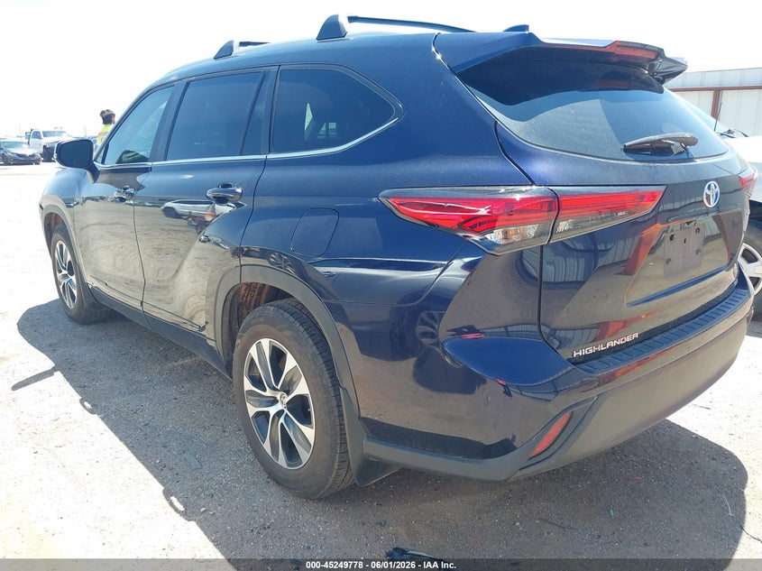2023 Toyota Highlander VIN 5TDKBRCH2PS577838 IAAI salvage auction — FRONT END, Salvage Title, sold $13,200 on 2026-07-28 (photo 3)