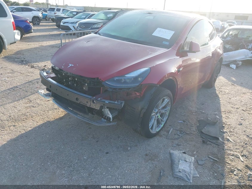 2024 Tesla Model y VIN 7SAYGDEE9RA266707 IAAI salvage auction — FRONT END, Original (Texas), sold $11,550 on 2026-07-30 (photo 2)