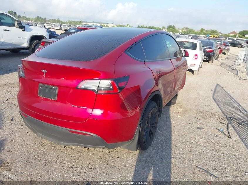 2024 Tesla Model y VIN 7SAYGDEE9RA266707 IAAI salvage auction — FRONT END, Original (Texas), sold $11,550 on 2026-07-30 (photo 4)