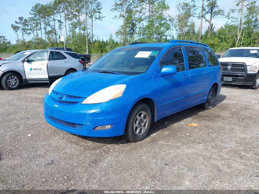 2006 Toyota Sienna VIN 5TDZA22C56S479481 IAAI salvage auction — NORMAL WEAR, Clear (Florida), sold $500 on 2026-07-14 (photo 2)