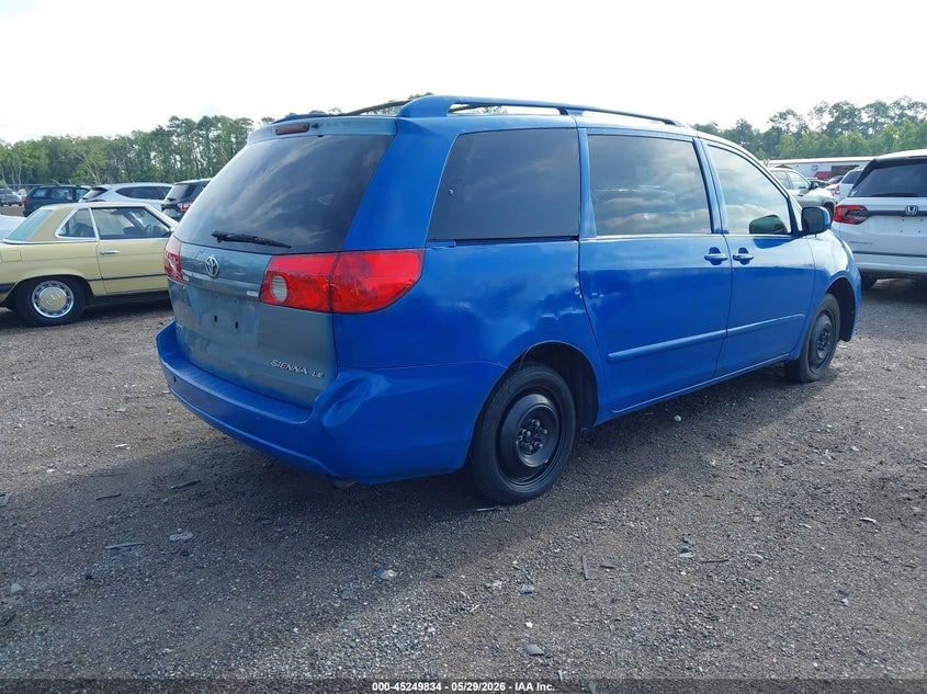 2006 Toyota Sienna VIN 5TDZA22C56S479481 IAAI salvage auction — NORMAL WEAR, Clear (Florida), sold $500 on 2026-07-14 (photo 4)