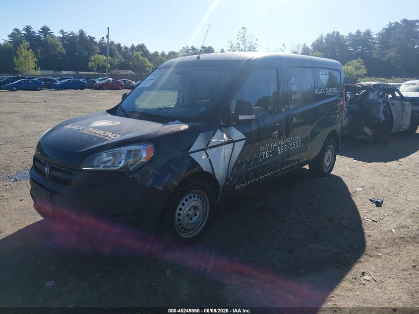 2015 Ram Promaster city VIN ZFBERFAT5F6A78745 IAAI salvage auction — REAR END, Salvage (Massachusetts), sold $1,500 on 2026-07-17 (photo 2)
