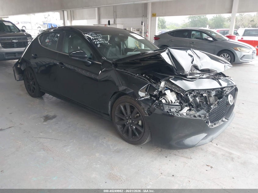 2024 Mazda VIN JM1BPAKM9R1714615 IAAI salvage auction — FRONT & REAR, Salvage Title, sold $1,550 on 2026-07-29 (photo 1)