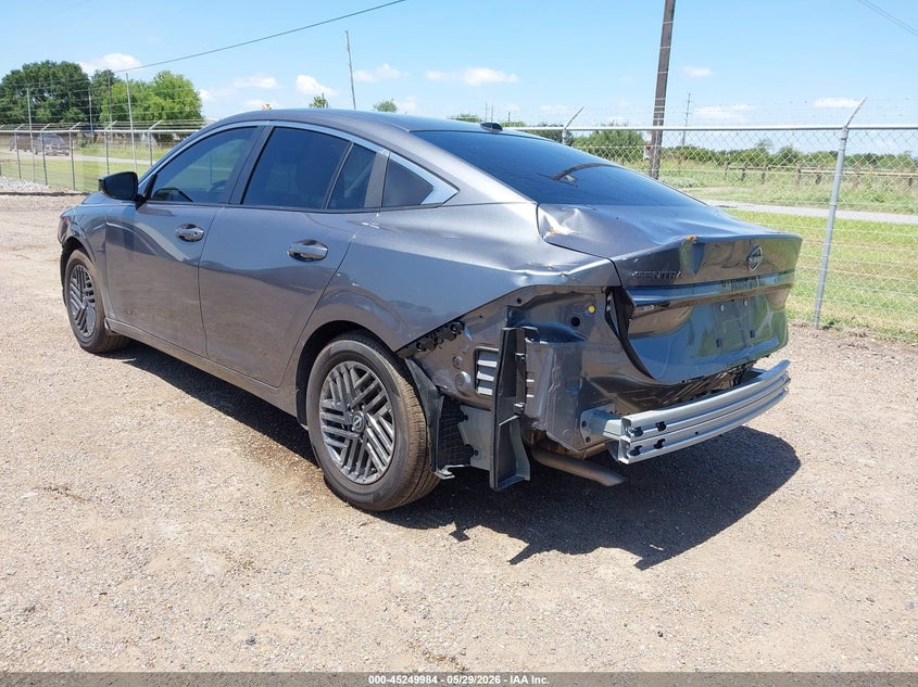2026 Nissan Sentra VIN 3N1AB9CV4TY267326 IAAI salvage auction — FRONT & REAR, Salvage Title, sold $6,000 on 2026-09-15 (photo 3)