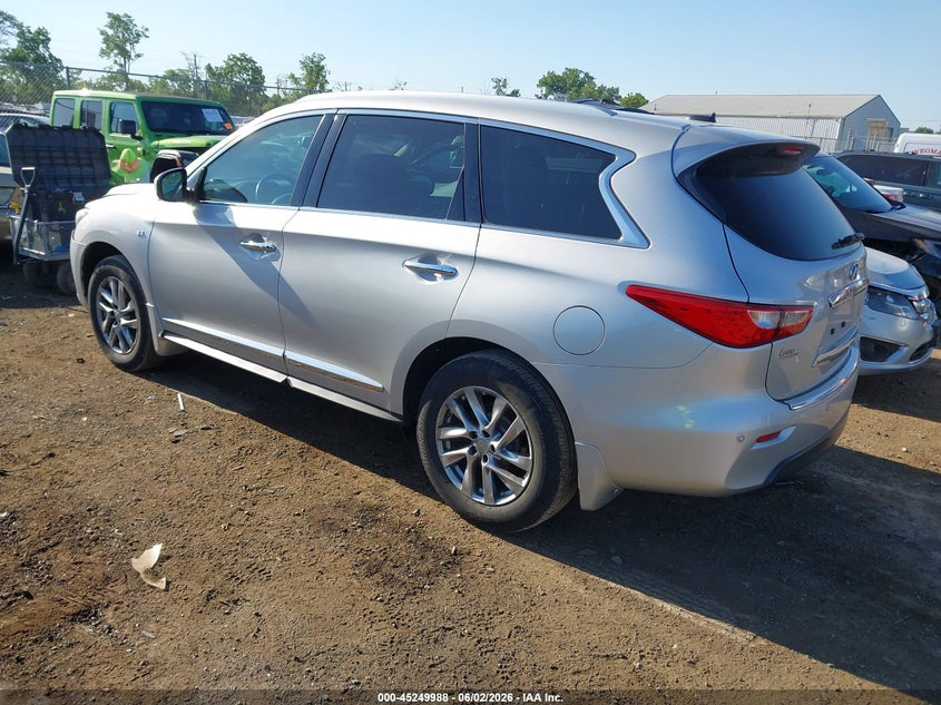 2014 Infiniti Qx60 VIN 5N1AL0MM1EC555582 IAAI salvage auction — FRONT END, Salvage Title, sold $250 on 2026-07-19 (photo 3)