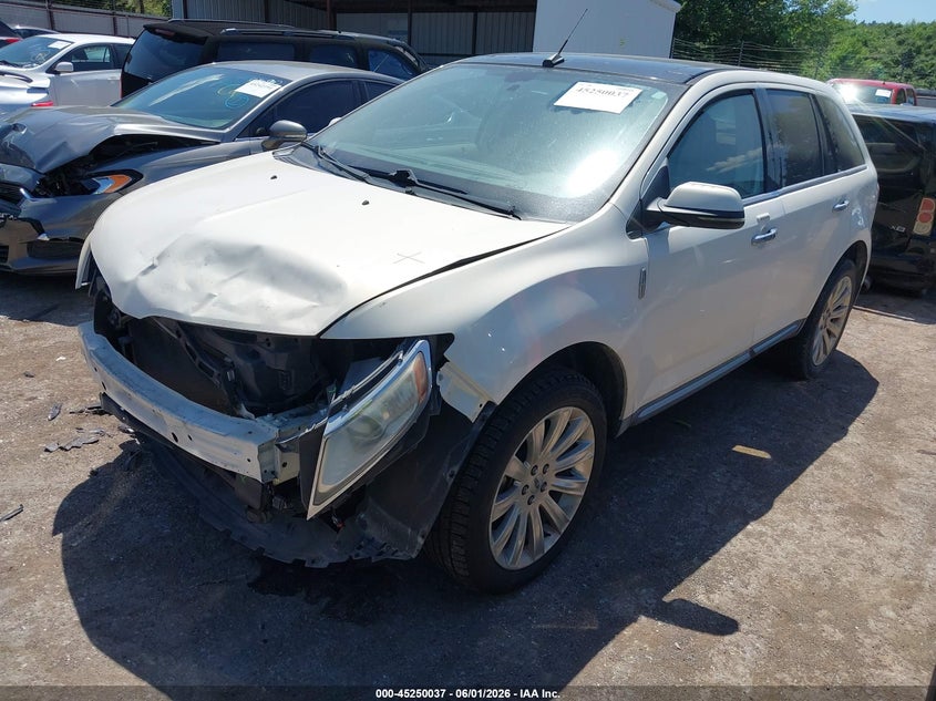 2012 Lincoln Mkx VIN 2LMDJ6JK8CBL06884 IAAI salvage auction — FRONT END, Clear (Oklahoma), sold $1,275 on 2026-07-22 (photo 2)