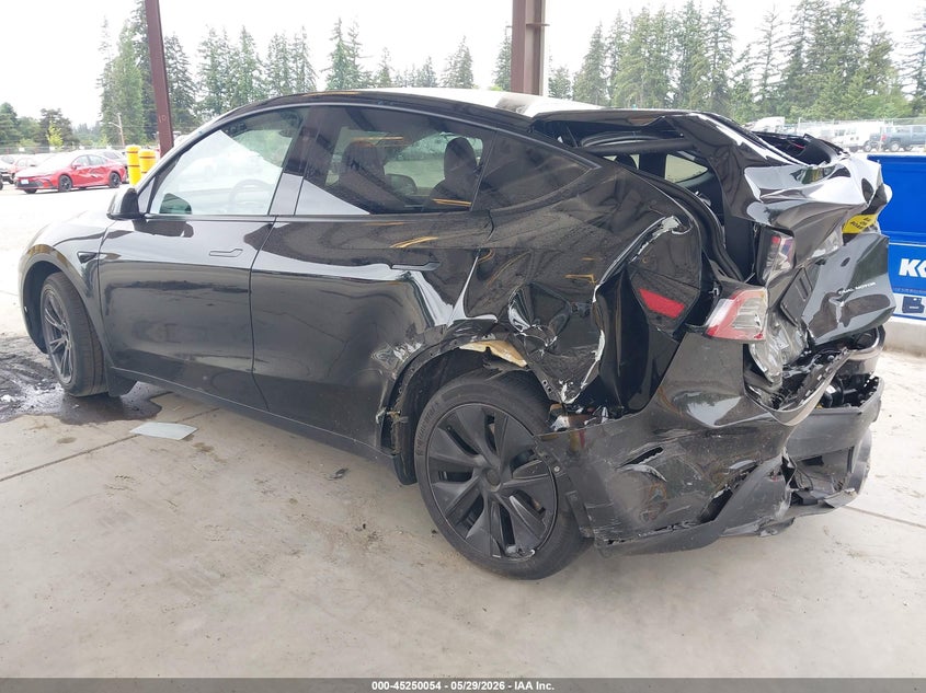 2025 Tesla Model y VIN 7SAYGDEE5SF300358 IAAI salvage auction — FRONT & REAR, Salvage Title, sold $7,900 on 2026-07-16 (photo 3)