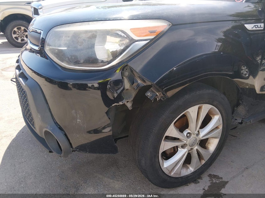 2016 Kia Soul VIN KNDJN2A20G7381237 IAAI salvage auction — NORMAL WEAR, Salvage Title, sold $800 on 2026-07-06 (photo 6)