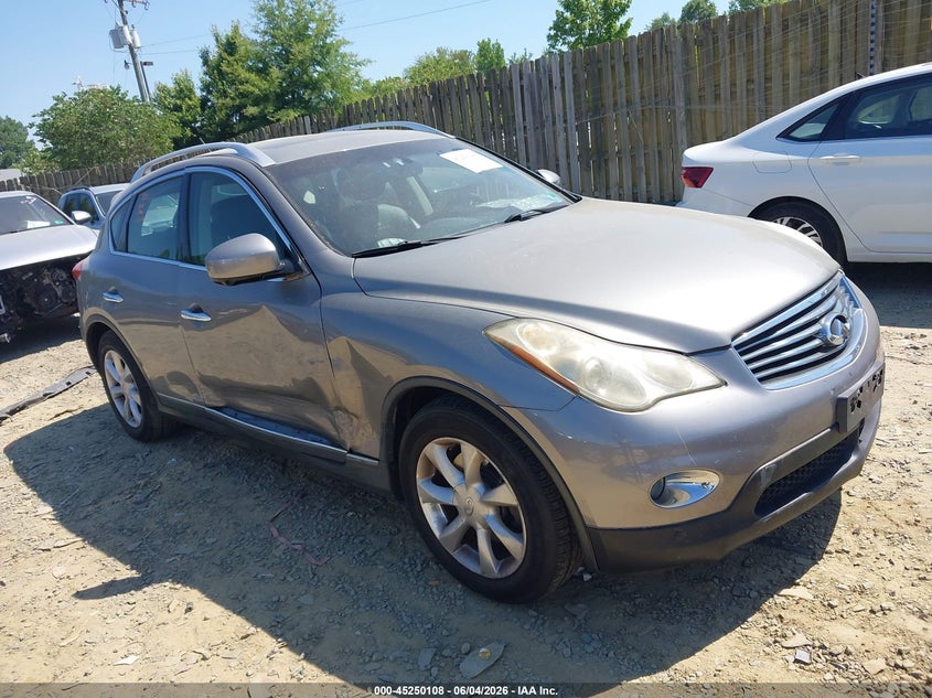 2010 Infiniti Ex VIN JN1AJ0HR7AM754448 IAAI salvage auction — RIGHT SIDE, Clear (Virginia), sold $1,050 on 2026-07-06 (photo 1)