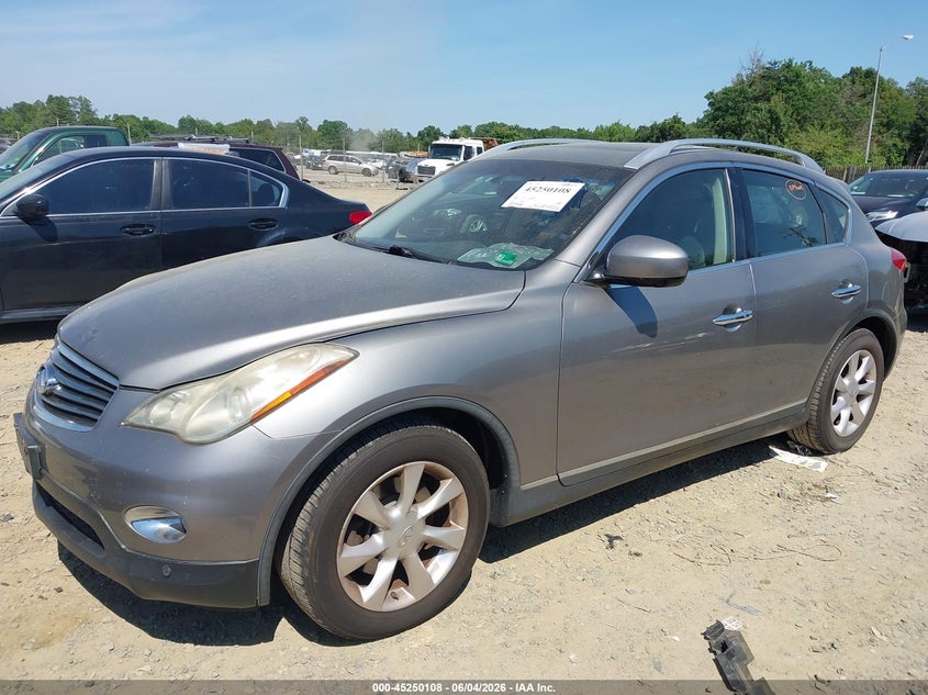 2010 Infiniti Ex VIN JN1AJ0HR7AM754448 IAAI salvage auction — RIGHT SIDE, Clear (Virginia), sold $1,050 on 2026-07-06 (photo 2)