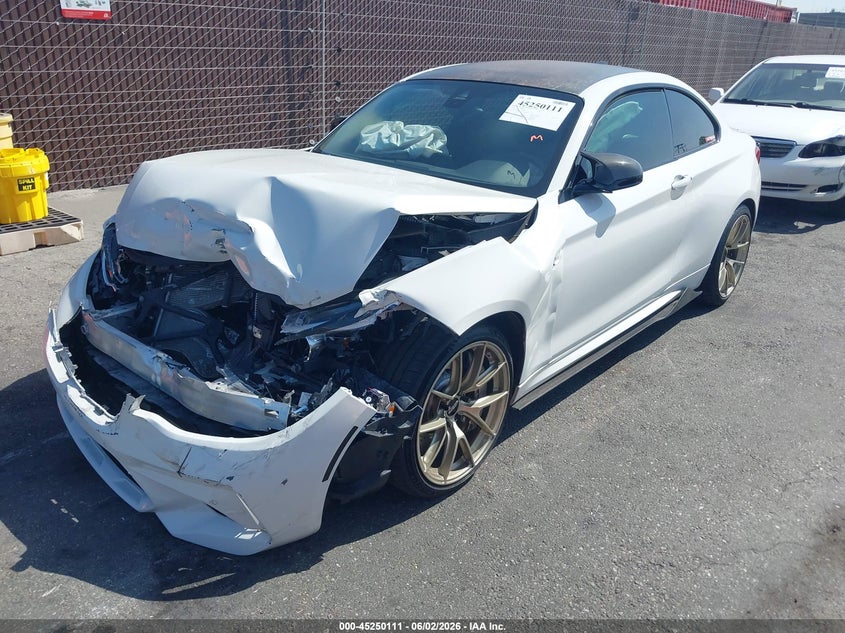 2020 BMW M2 VIN WBS2U7C07L7F02092 IAAI salvage auction — FRONT END, Salvage Title, sold $11,450 on 2026-07-20 (photo 2)