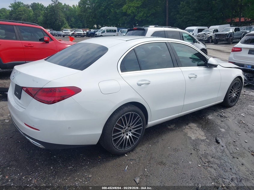 2024 Mercedes-benz C-klasse VIN W1KAF4GB9RR237666 IAAI salvage auction — FRONT END, Salvage Title, sold $15,400 on 2026-07-09 (photo 4)