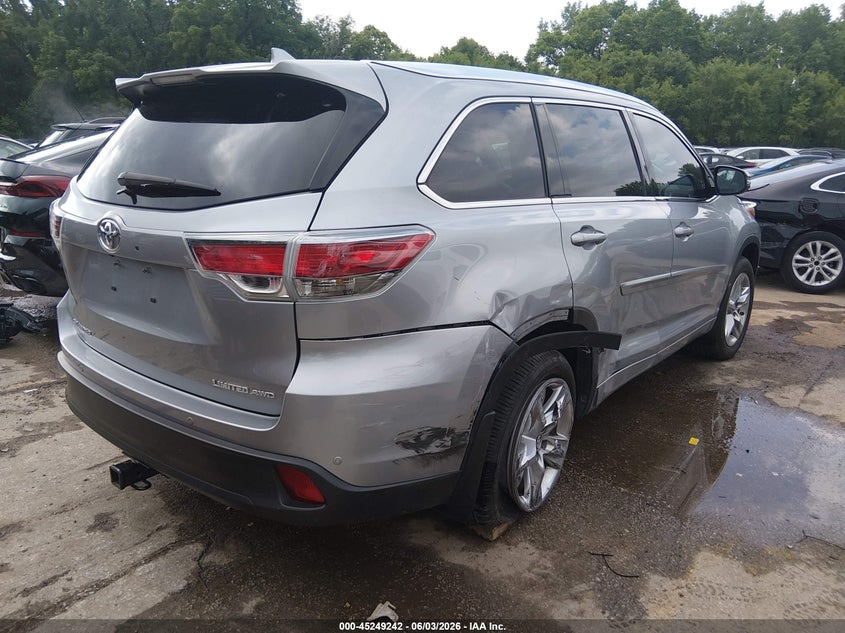 2016 Toyota Highlander VIN 5TDDKRFHXGS287917 IAAI salvage auction — RIGHT SIDE, Salvage Title, sold $8,100 on 2026-07-15 (photo 4)