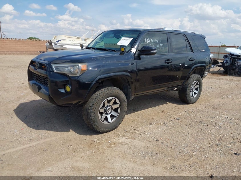 2017 Toyota 4runner VIN JTEBU5JR0H5407687 IAAI salvage auction — REAR END, Salvage Title, sold $8,600 on 2026-07-26 (photo 2)