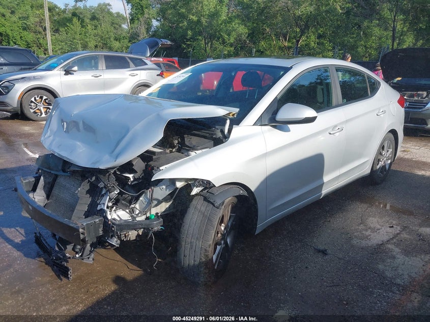 2017 Hyundai Elantra VIN KMHD84LF3HU241343 IAAI salvage auction — FRONT END, Salvage Title, sold $875 on 2026-07-15 (photo 2)