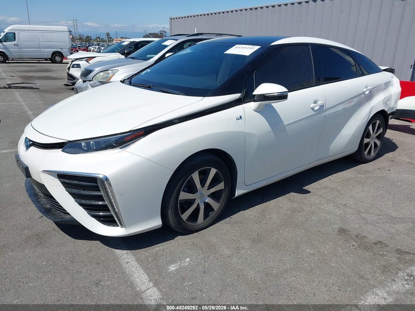 2019 Toyota Mirai VIN JTDBVRBD5KA007277 IAAI salvage auction — REAR END, Salvage Title, sold $1,500 on 2026-07-30 (photo 2)