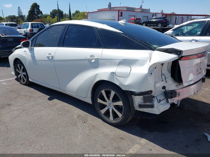 2019 Toyota Mirai VIN JTDBVRBD5KA007277 IAAI salvage auction — REAR END, Salvage Title, sold $1,500 on 2026-07-30 (photo 3)