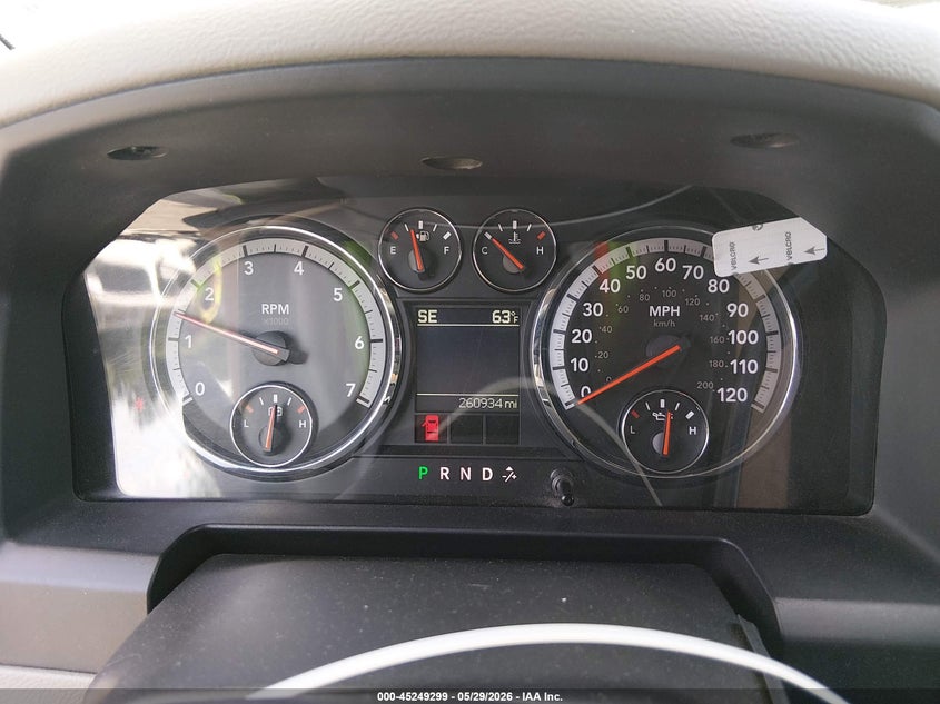 2010 Dodge Ram 1500 VIN 3D7JB1EP0AG133063 IAAI salvage auction — FRONT END, Salvage (New Jersey), sold $550 on 2026-07-18 (photo 7)